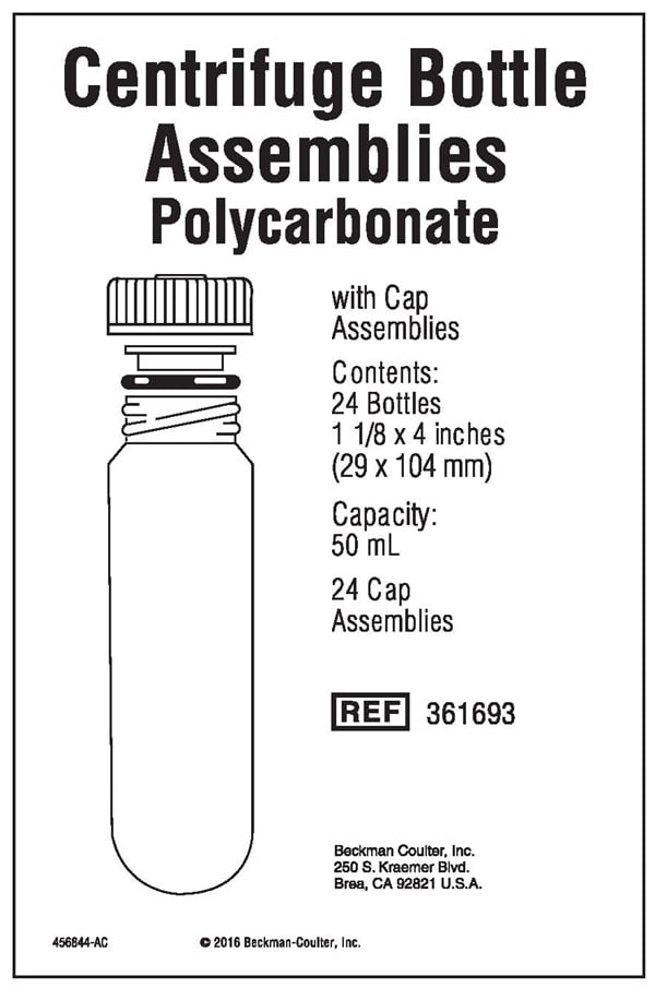 361693-50 mL Polycarbonate Bottle with Cap Assembly, 29 x 104mm - 24Pk_1