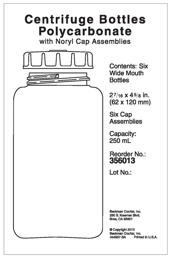 356013-250 mL Polycarbonate Bottle with Screw-On Cap, 62 x 120mm - 6Pk_1