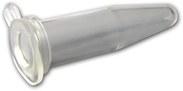 356090_1.5 mL Polypropylene Tube with Snap-On Caps, Natural, 9.5 x 38mm - 500Pk