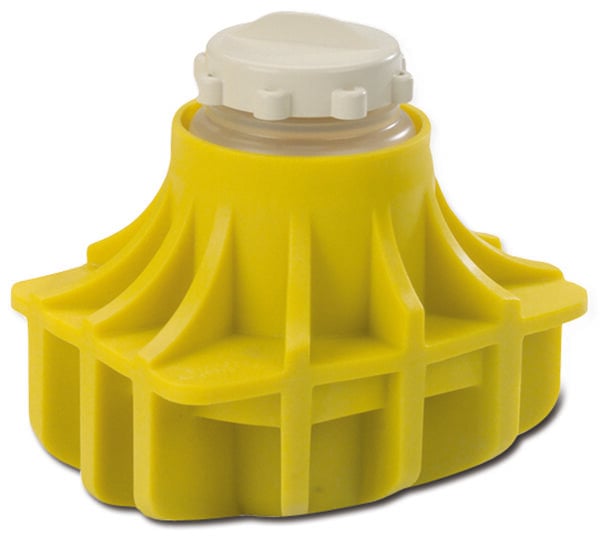 392077_65mm Polypropylene Round-Bottom/Conical Bottle Adapter, Quantity of Four